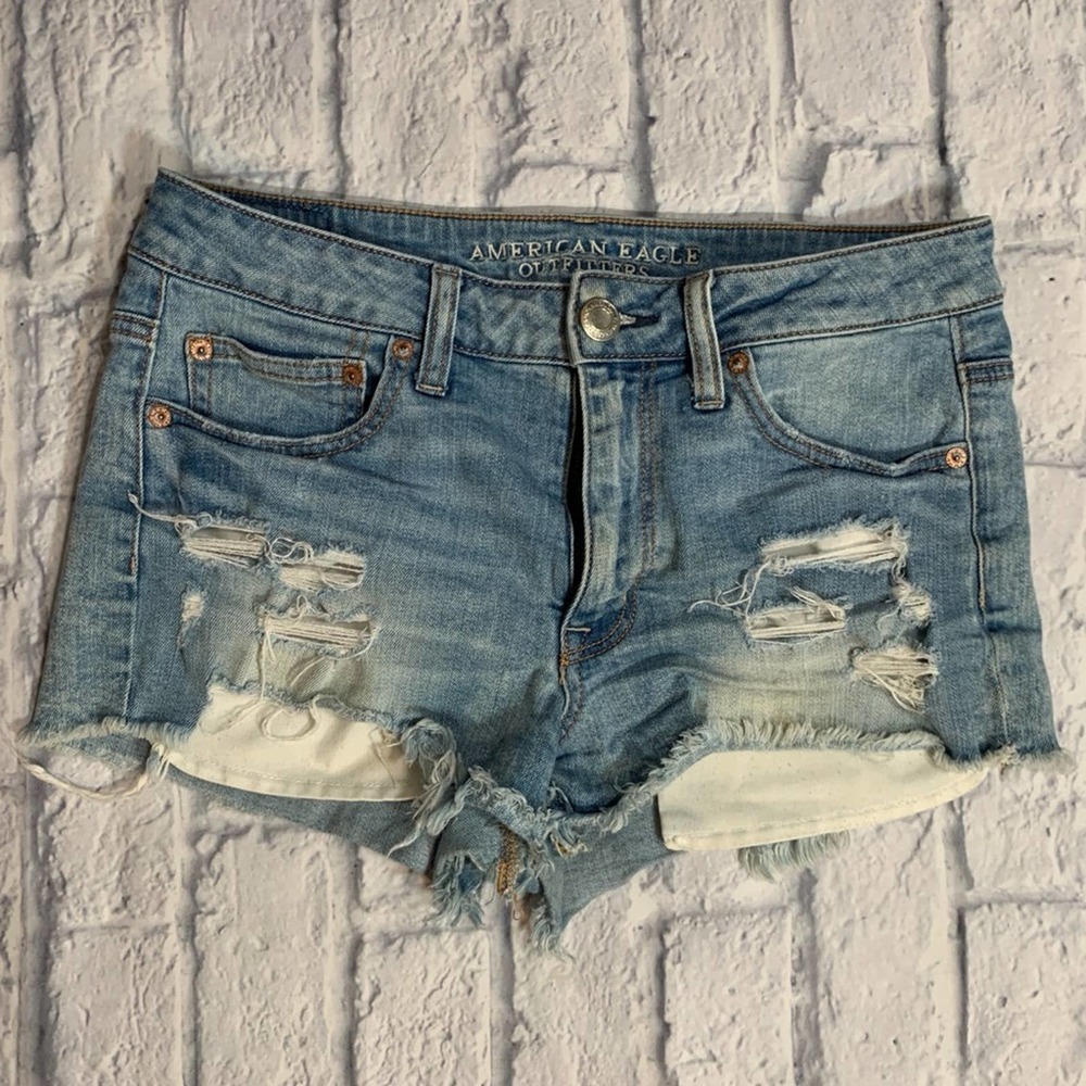 American Eagle Outfitters High Rise Festival Jean Shorts size 8